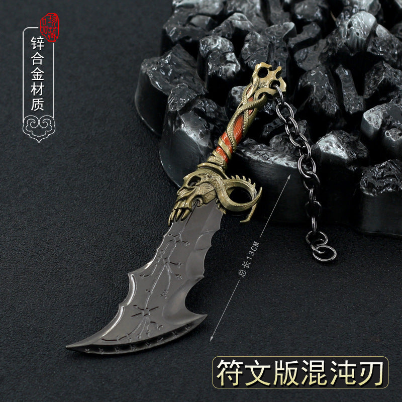 God War Ragnarok Thor Hammer, God War Blade Chaos Keychain