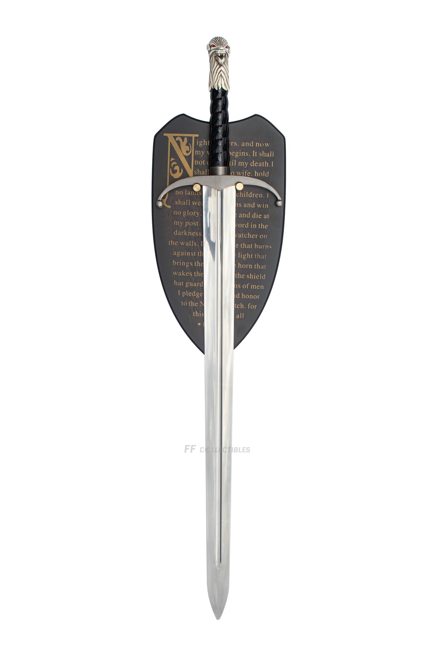 GAME OF THRONES - LONGCLAW + ICE, FATHER and SON BUNDLE (with FREE wall plaques)