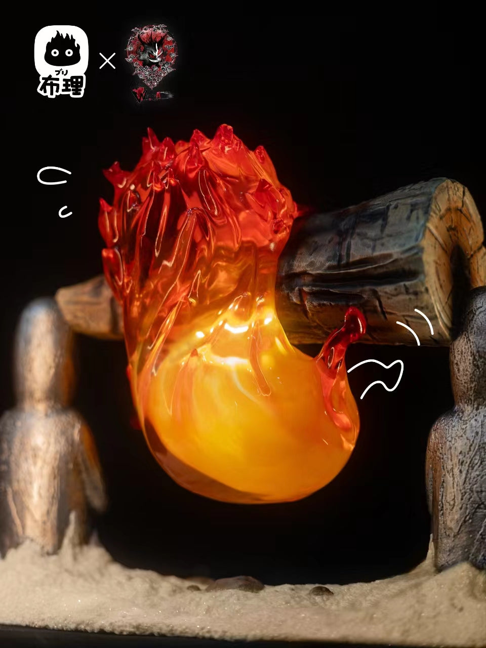 BURI x WEARE A DESIGN STUDIO – HOWL’S MOVING CASTLE: CALCIFER NIGHT LIGHT [IN STOCK]