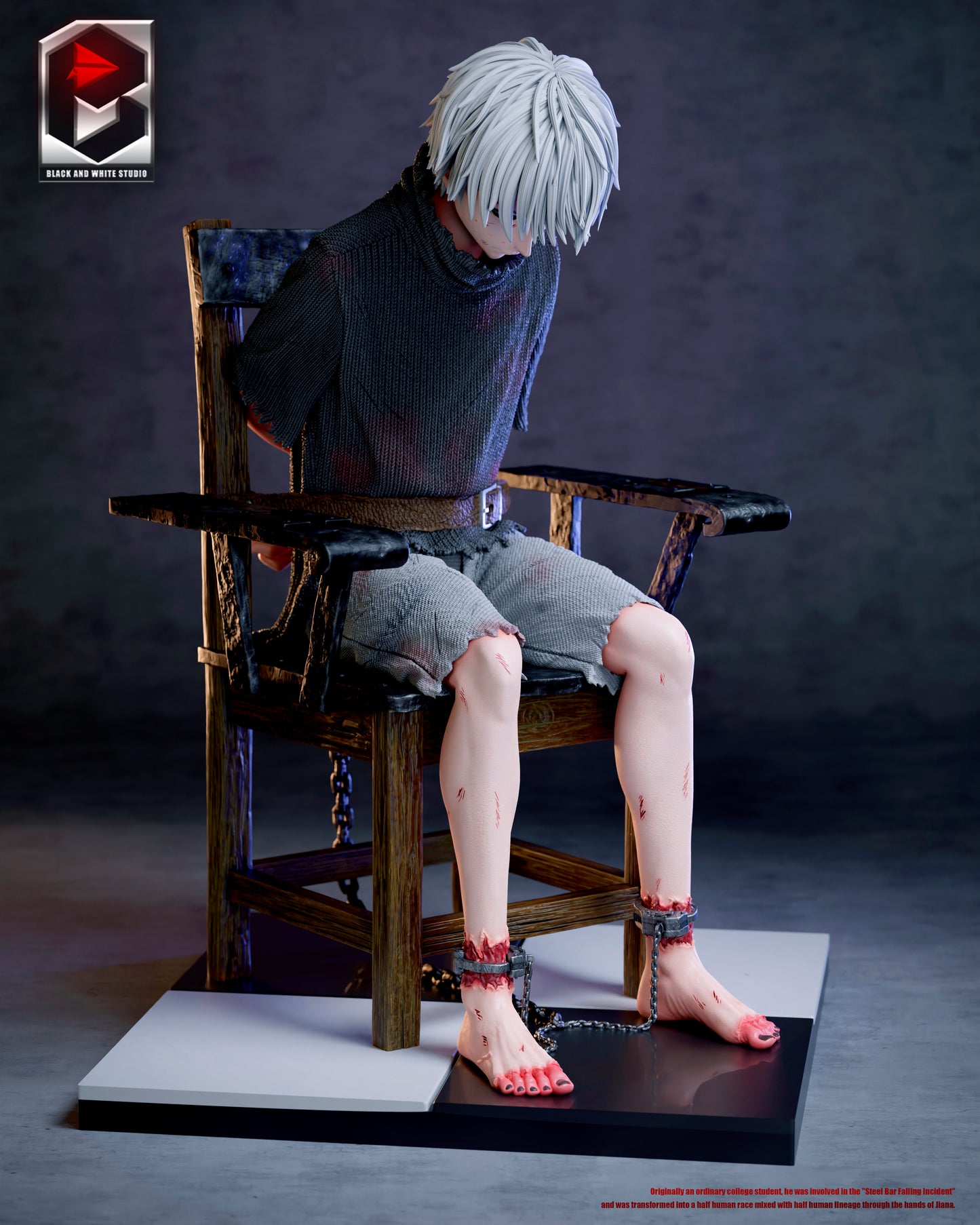 BW STUDIO – TOKYO GHOUL: CHAIR SITTING KEN KANEKI [IN STOCK]