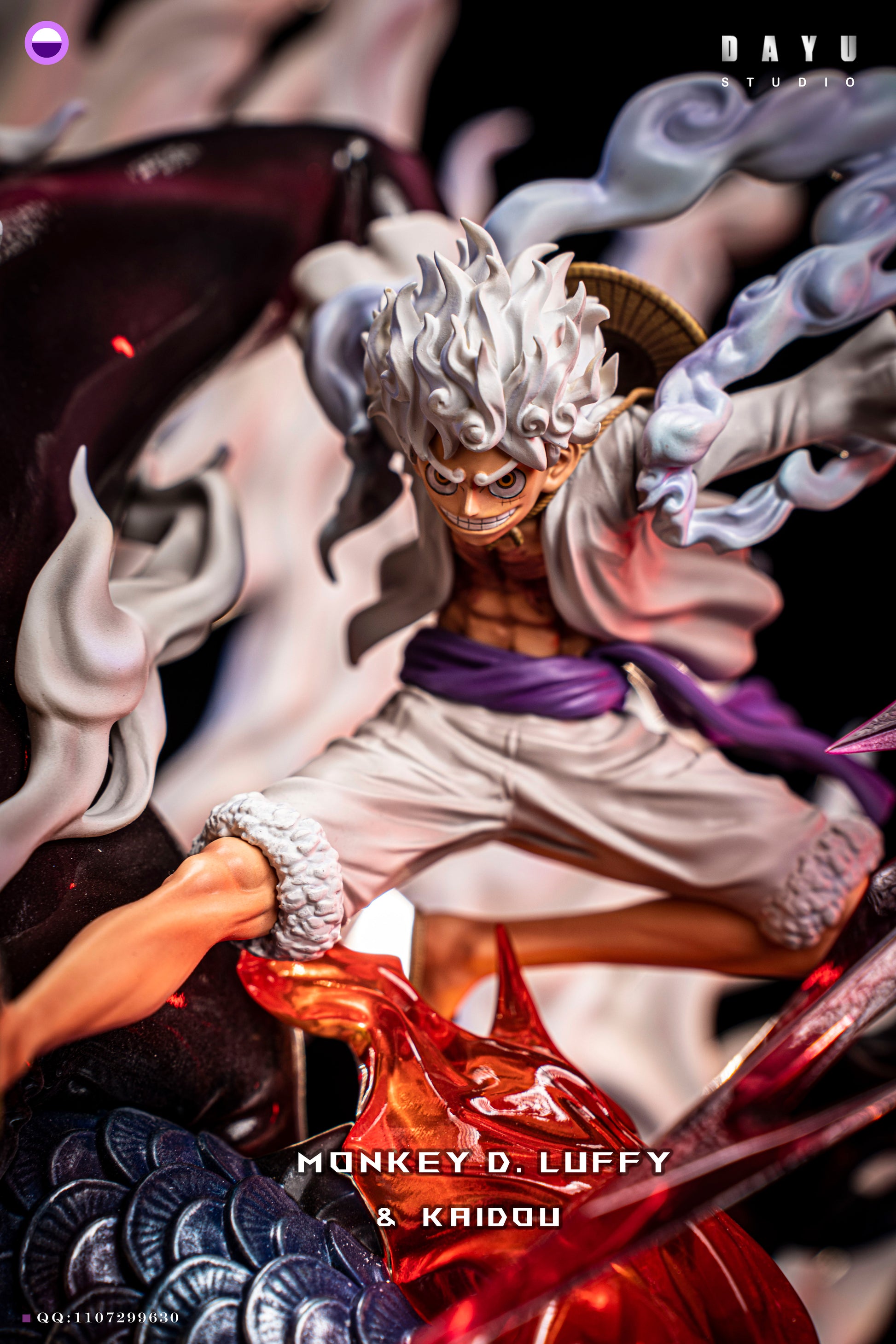 OPM Studio One Piece Nika Luffy VS Dragon form Kaidou Statue