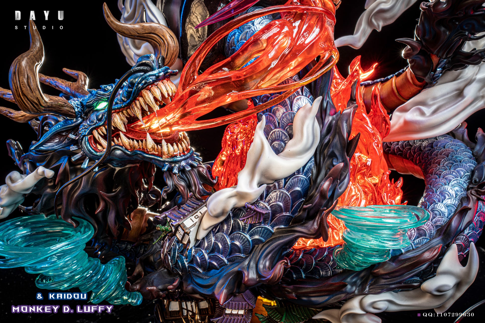 OPM Studio One Piece Nika Luffy VS Dragon form Kaidou Statue