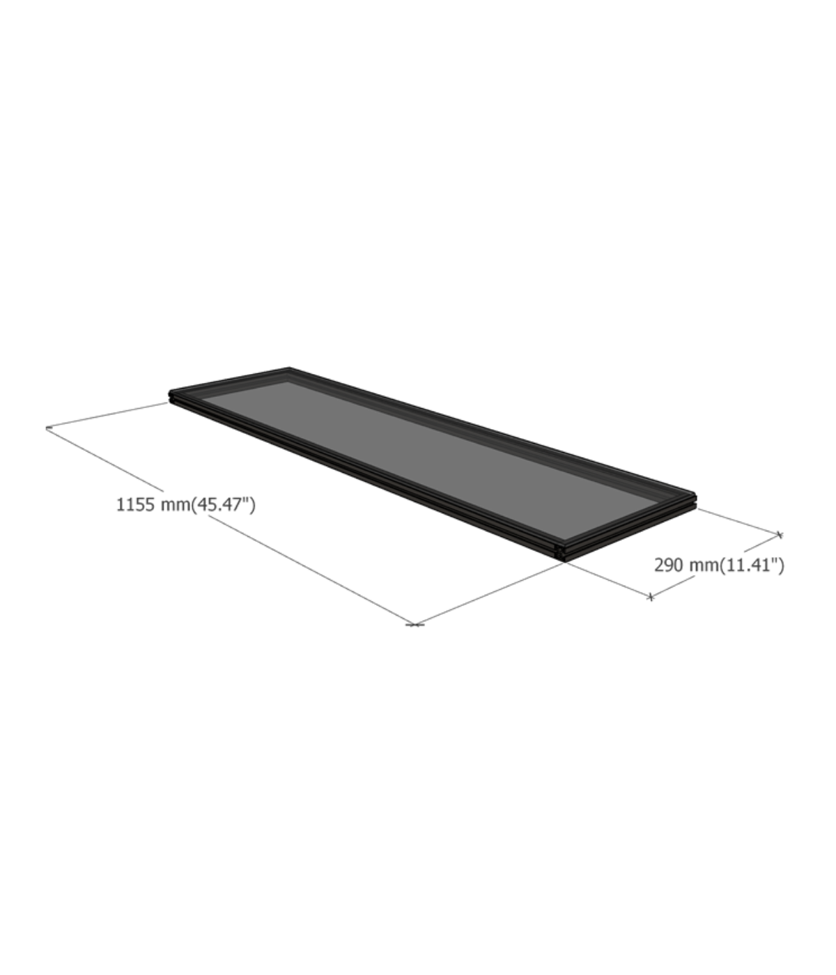 MODUSPACE – DF SERIES ADJUSTABLE BACK HALF SHELF [IN STOCK]