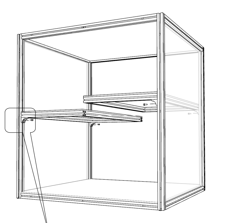 MODUSPACE – DF SERIES ADJUSTABLE HALF SHELF [PRE-ORDER]