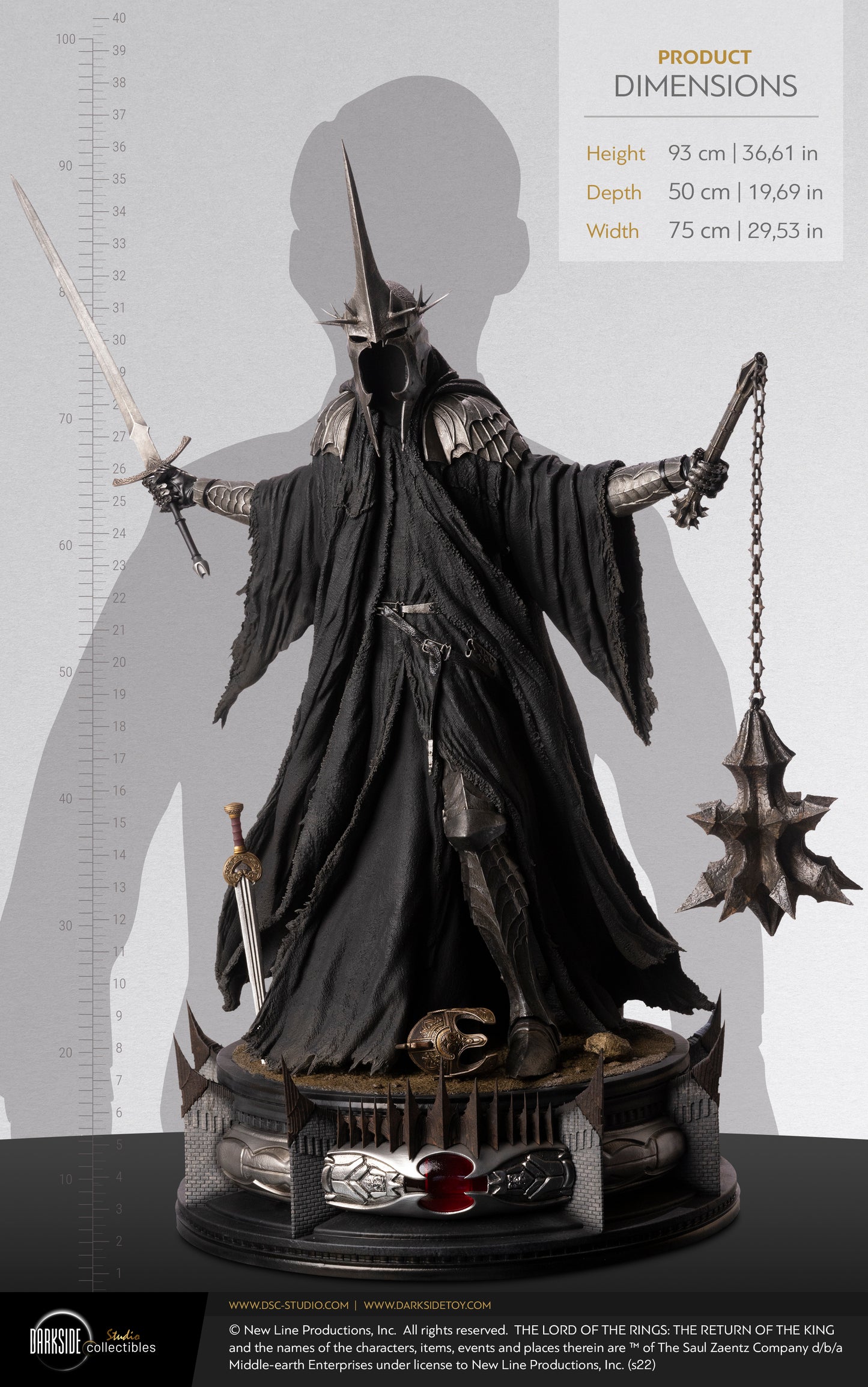 DARKSIDE COLLECTIBLES STUDIO – LORD OF THE RINGS: THE WITCH-KING OF ANGMAR [SOLD OUT]