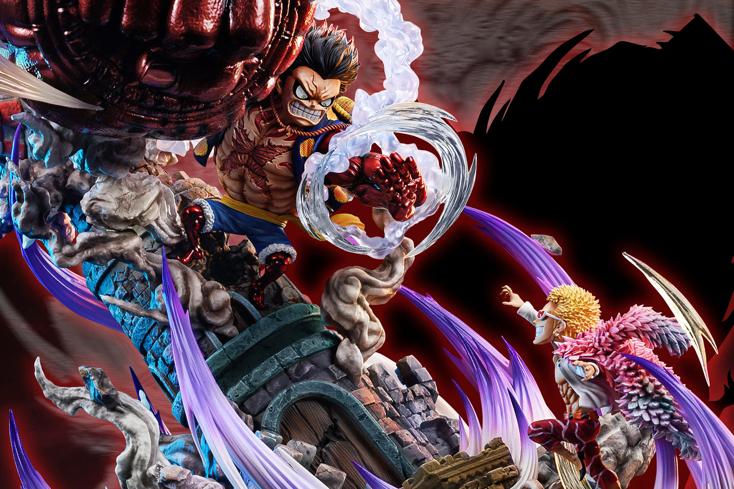 G5 STUDIO – ONE PIECE: BATTLE SERIES, GEAR FOURTH LUFFY VS AWAKENING DOFLAMINGO [DISCONTINUED]