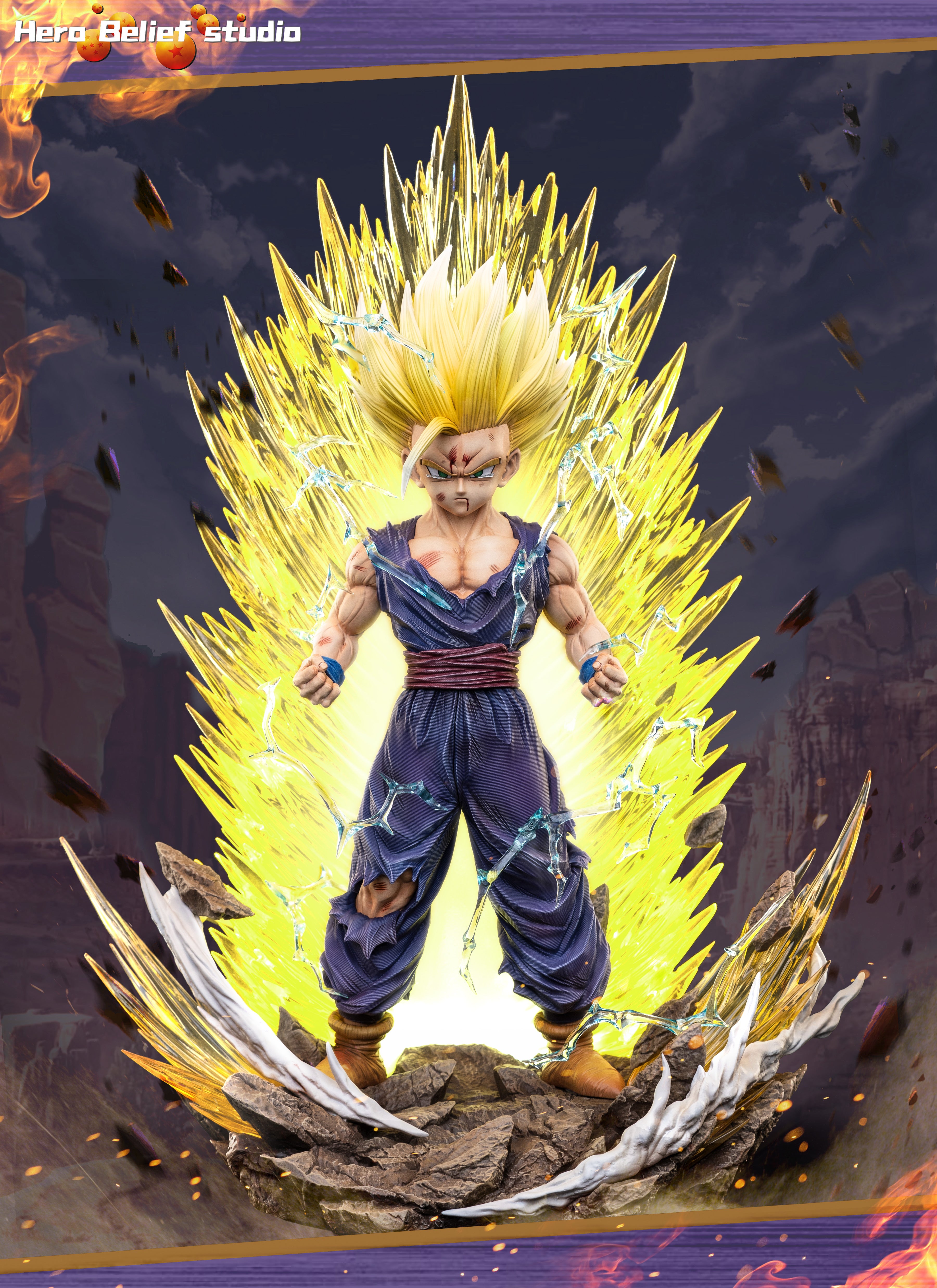 18 x 24 super sayian shops 2 Gohan (Dragonball Z)