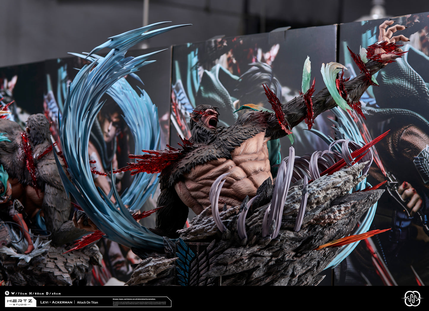 HERTZ STUDIO – ATTACK ON TITAN: 1. LEVI ACKERMAN VS BEAST TITAN [IN STOCK]