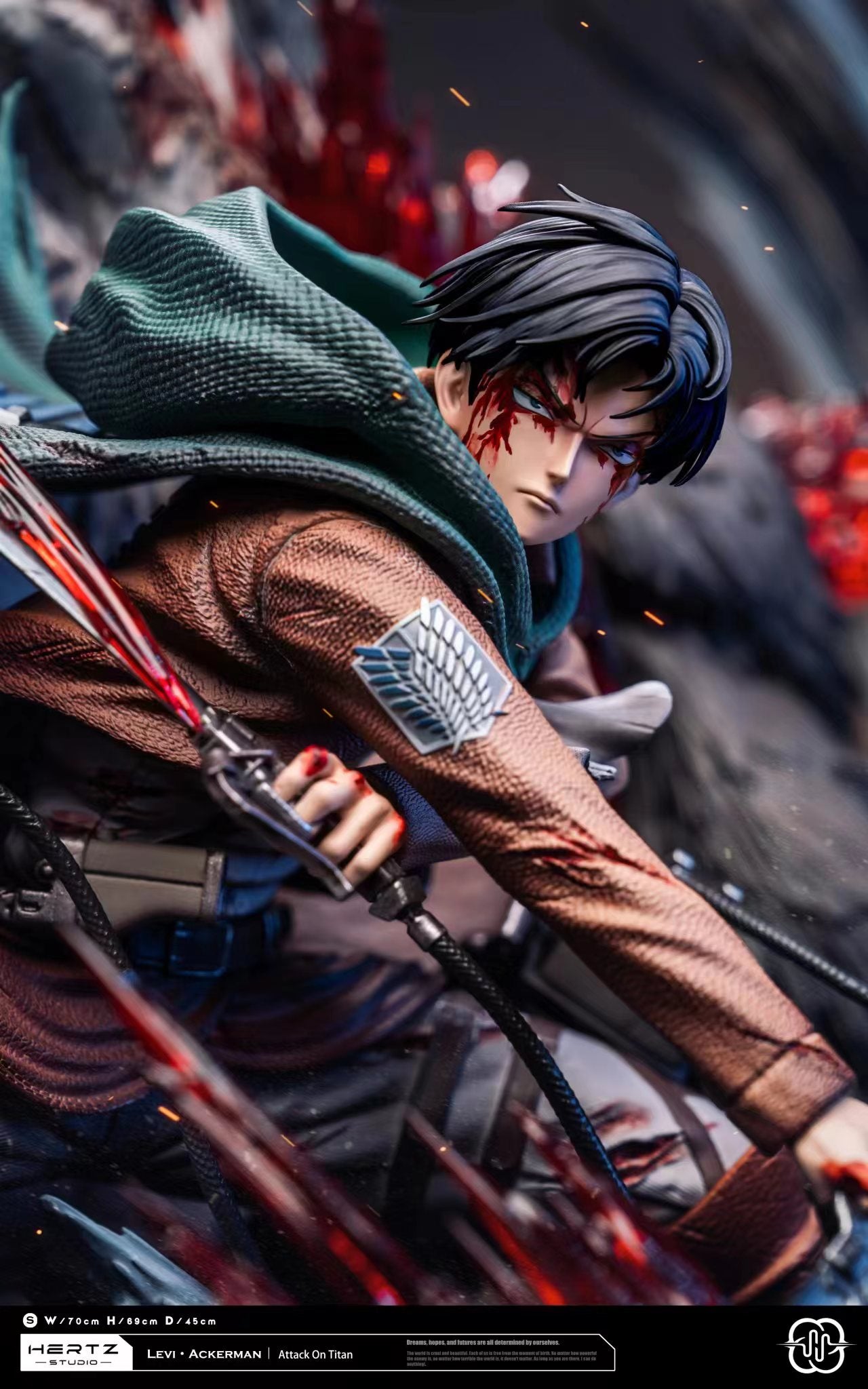 HERTZ STUDIO – ATTACK ON TITAN: 1. LEVI ACKERMAN VS BEAST TITAN [IN STOCK]