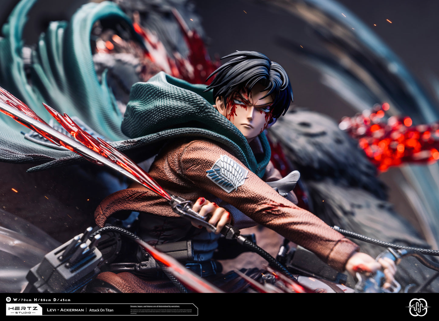 HERTZ STUDIO – ATTACK ON TITAN: 1. LEVI ACKERMAN VS BEAST TITAN [IN STOCK]