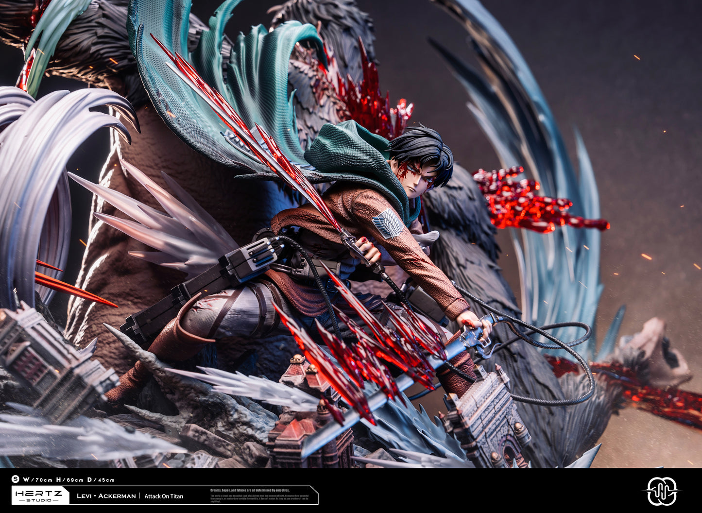 HERTZ STUDIO – ATTACK ON TITAN: 1. LEVI ACKERMAN VS BEAST TITAN [IN STOCK]