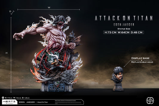 HERTZ STUDIO – ATTACK ON TITAN: 2. EREN JAEGER, THE ATTACK TITAN [PRE-ORDER]