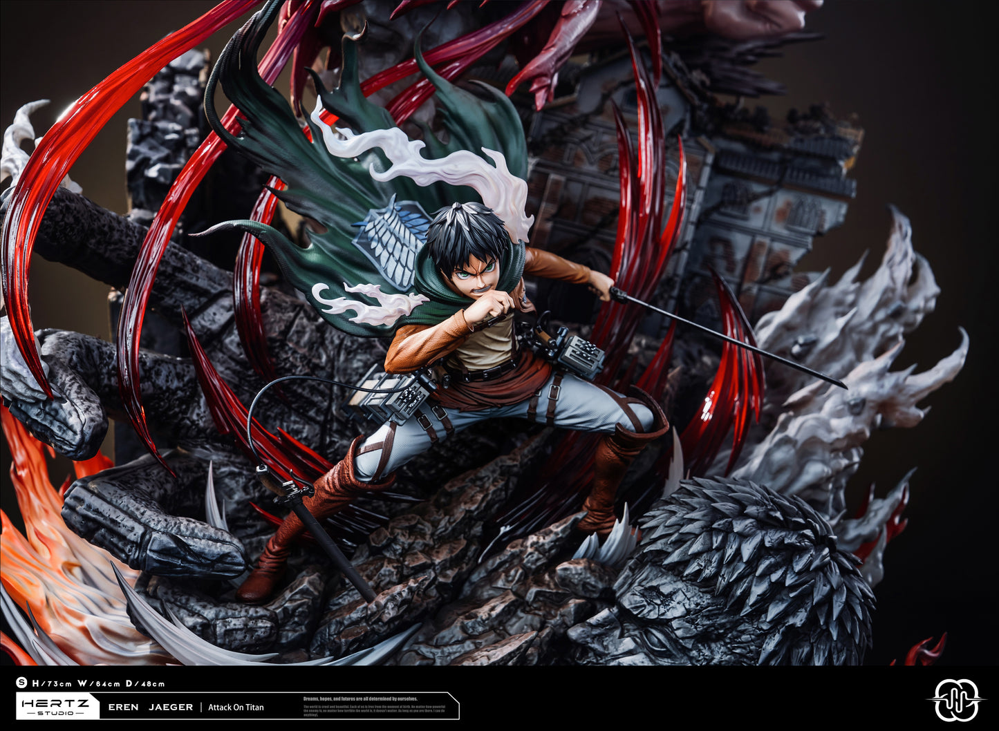 HERTZ STUDIO – ATTACK ON TITAN: 2. EREN JAEGER, THE ATTACK TITAN [PRE-ORDER]