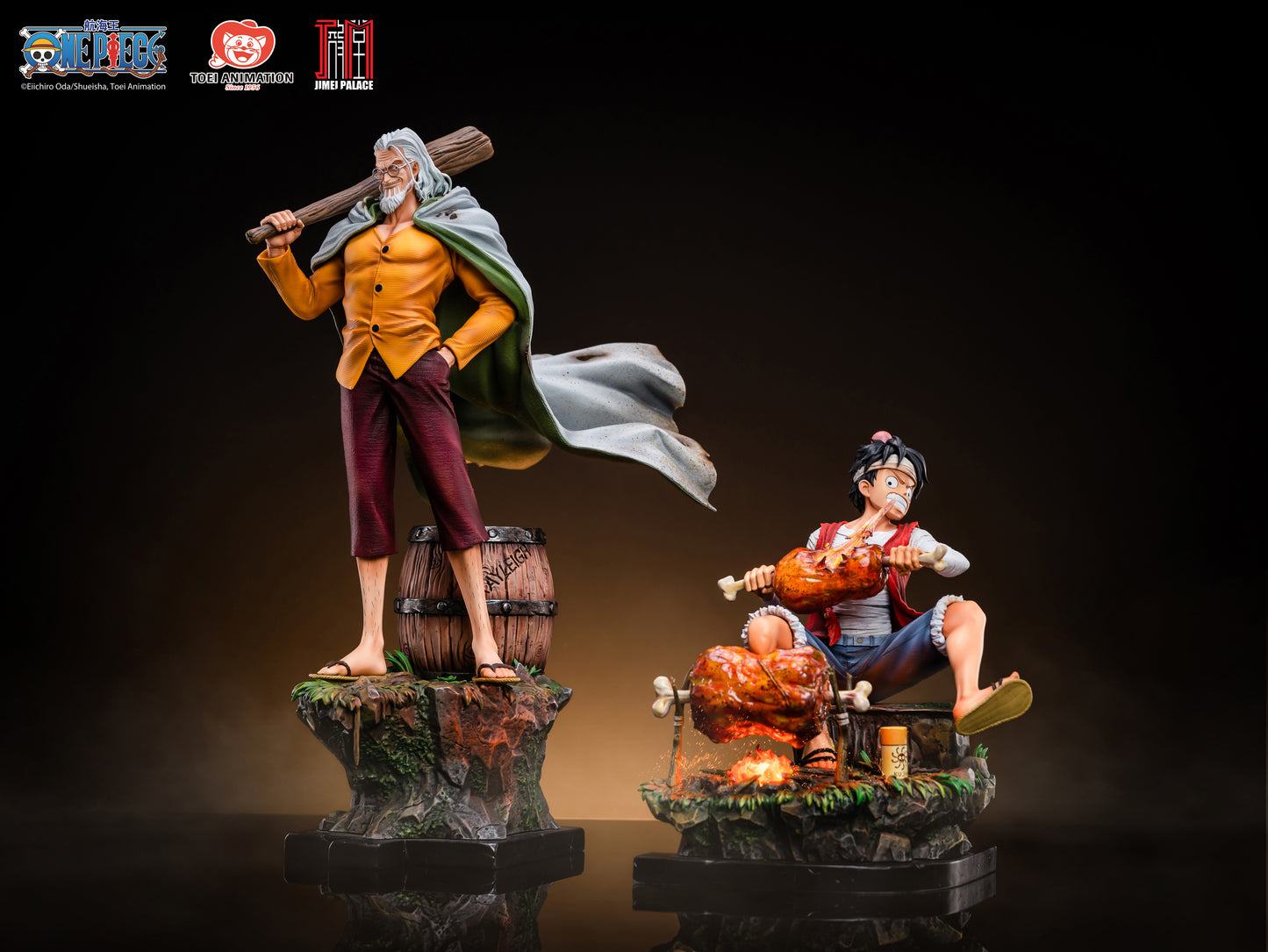 JIMEI PALACE STUDIO – ONE PIECE: MINI STATUE SERIES, LUFFY AND RAYLEIGH (LICENSED) [IN STOCK]