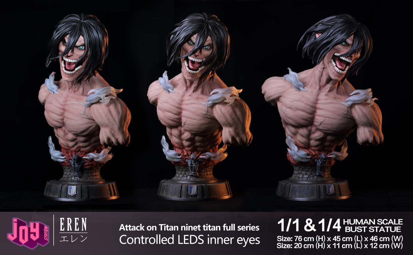 JOY STATION STUDIO – ATTACK ON TITAN: TITAN BUST SERIES SET OF FIVE 1/4 [IN STOCK]