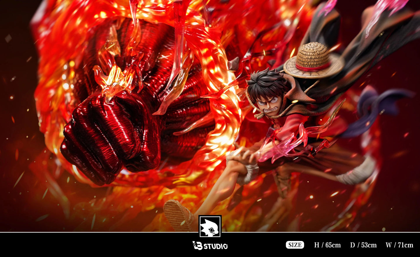 LB STUDIO – ONE PIECE: THREE BROTHERS SERIES 2. RED ROC LUFFY [IN STOCK]