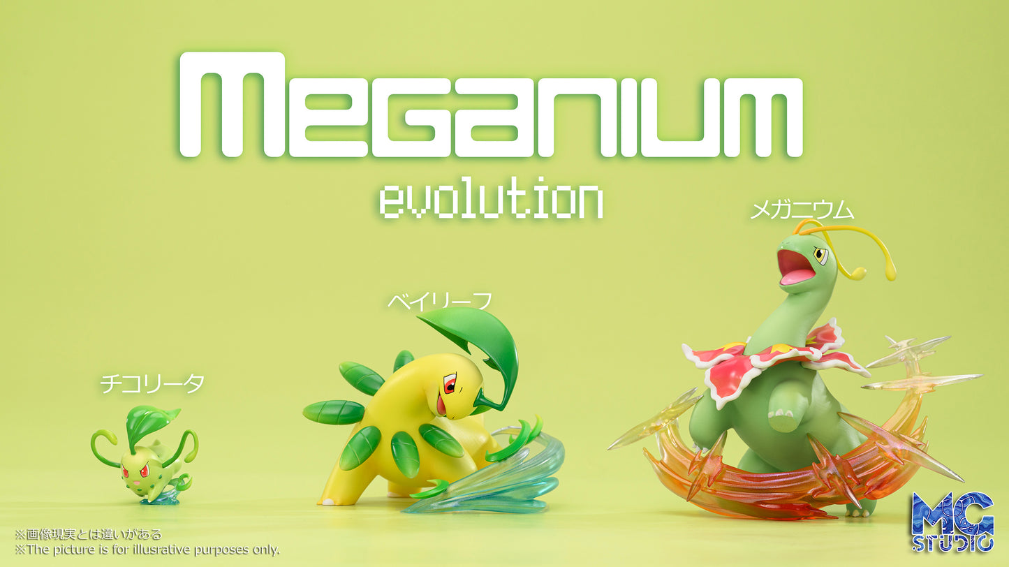 MG STUDIO – POKEMON: SCALE WORLD SERIES, MEGANIUM EVOLUTION FAMILY [PRE-ORDER]