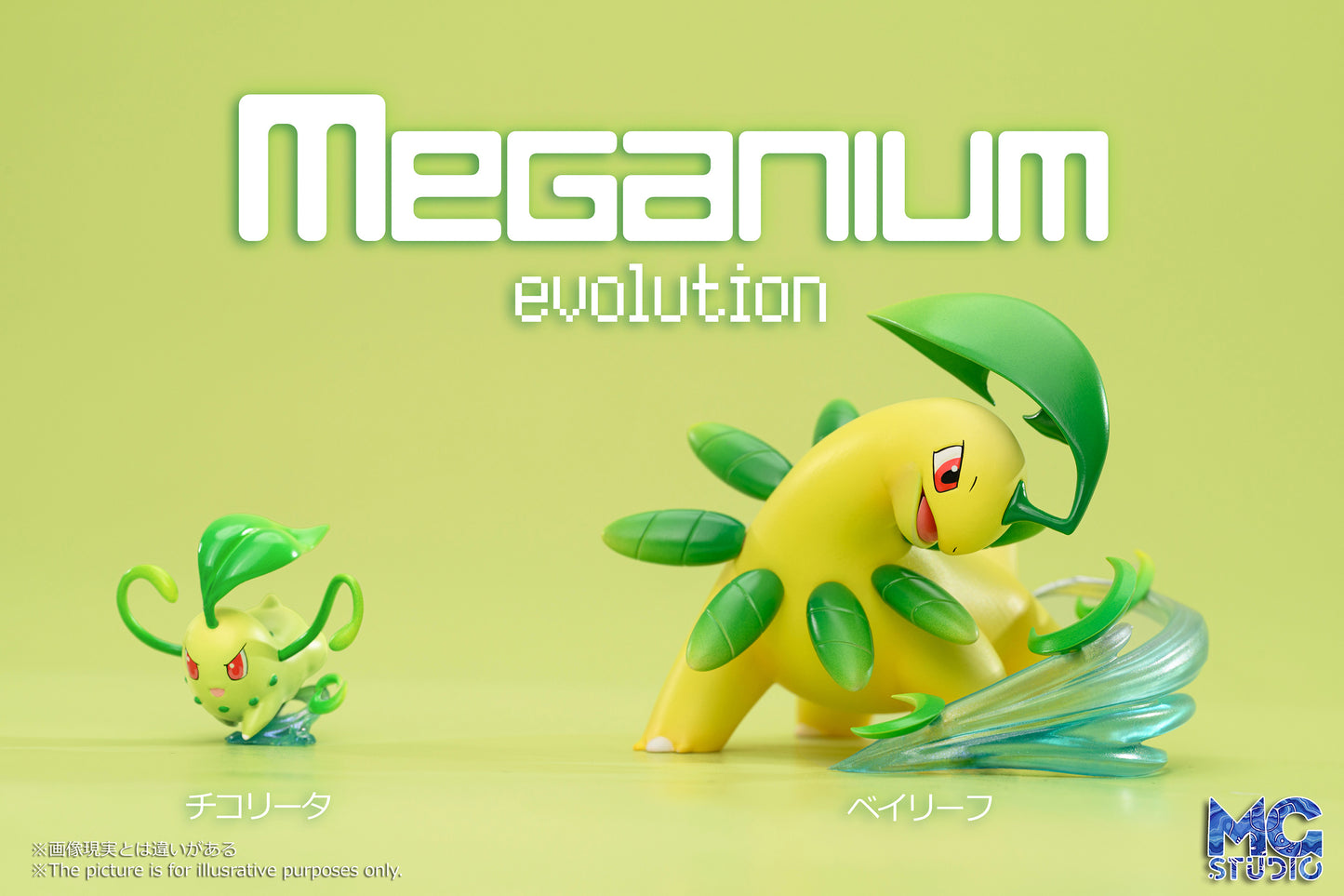 MG STUDIO – POKEMON: SCALE WORLD SERIES, MEGANIUM EVOLUTION FAMILY [PRE-ORDER]