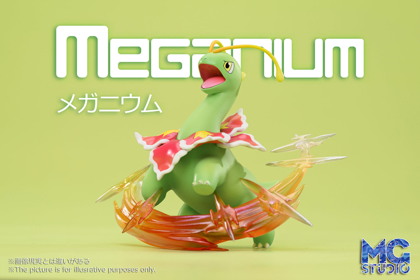 MG STUDIO – POKEMON: SCALE WORLD SERIES, MEGANIUM EVOLUTION FAMILY [PRE-ORDER]