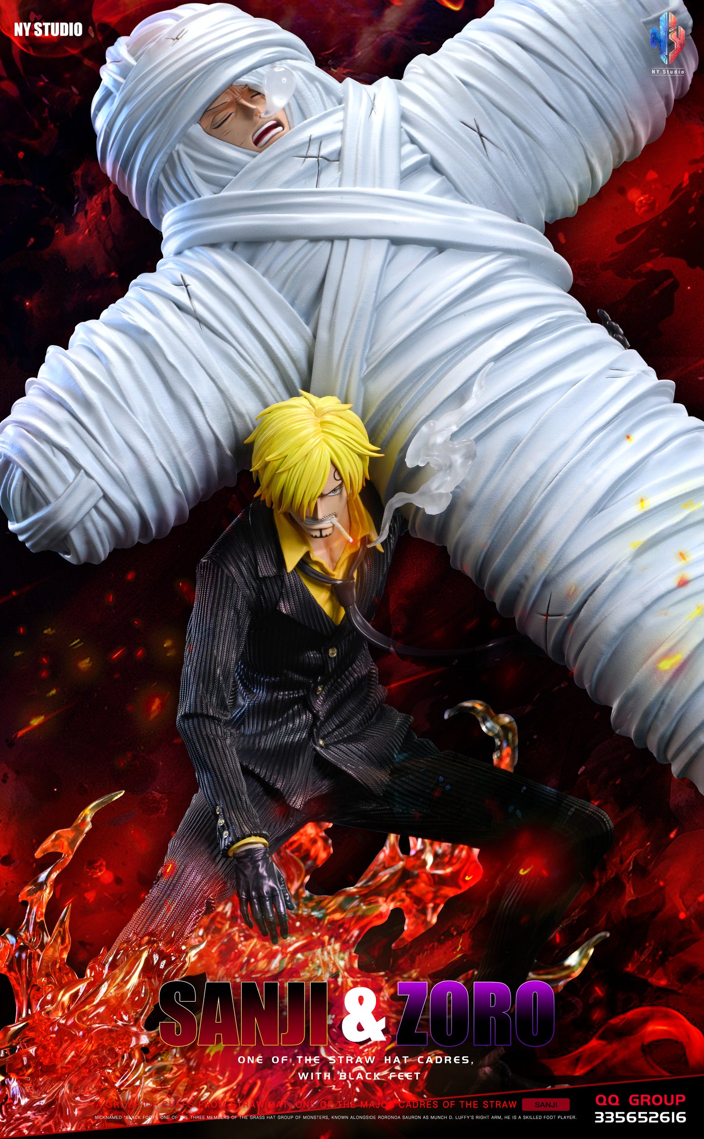 NY STUDIO – ONE PIECE: SANJI CARRYING ZORO [PRE-ORDER]