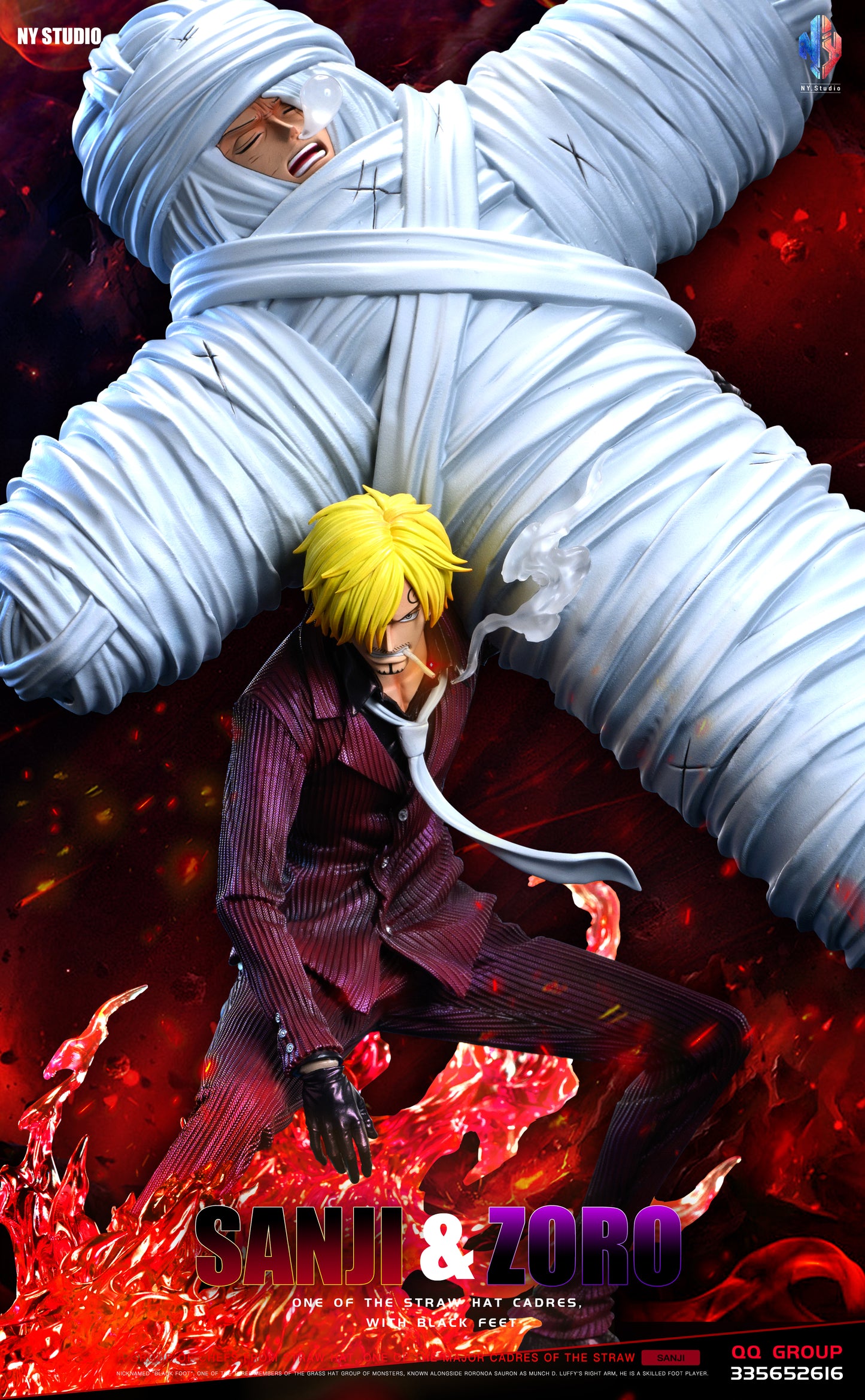 NY STUDIO – ONE PIECE: SANJI CARRYING ZORO [PRE-ORDER]