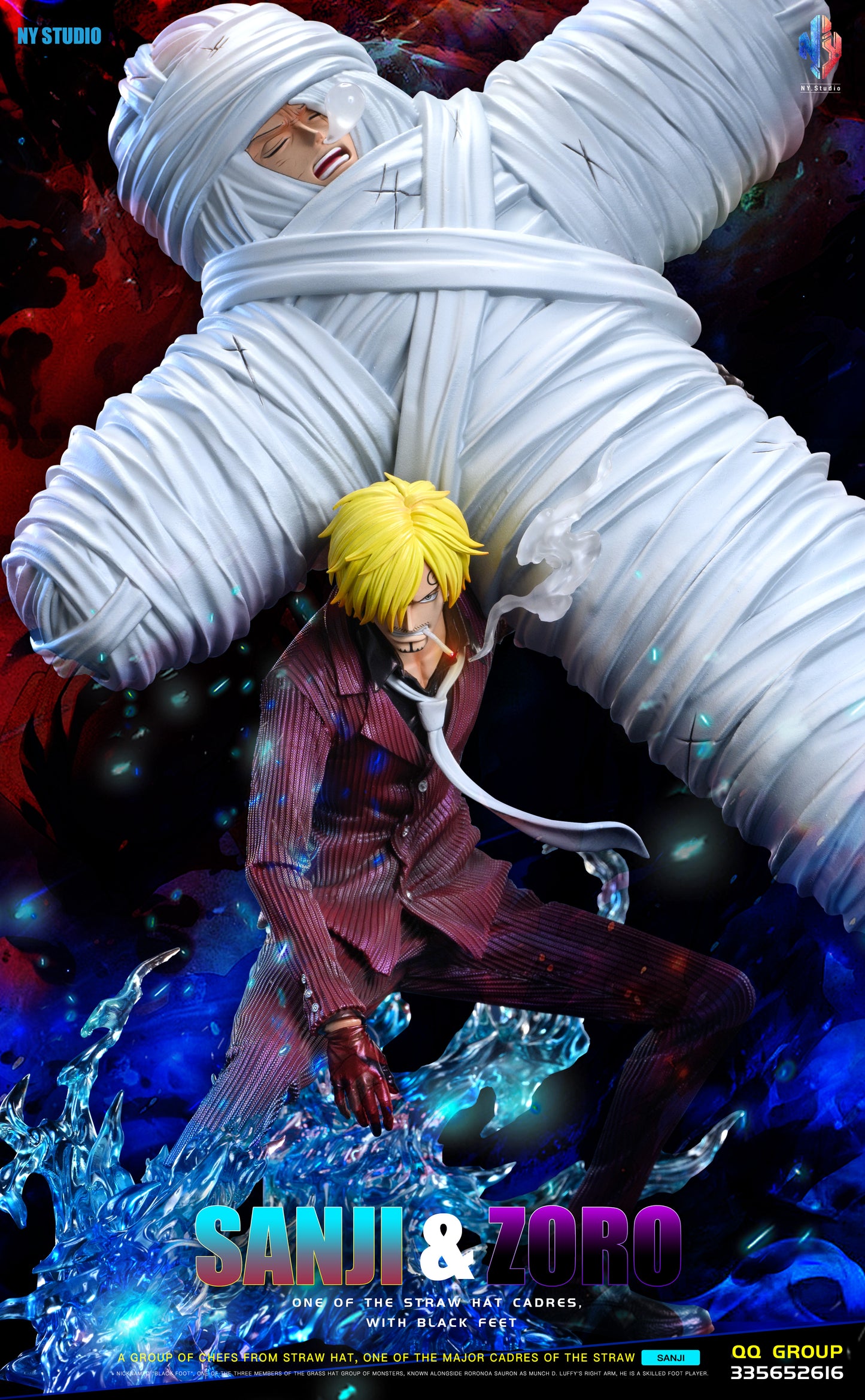 NY STUDIO – ONE PIECE: SANJI CARRYING ZORO [PRE-ORDER]