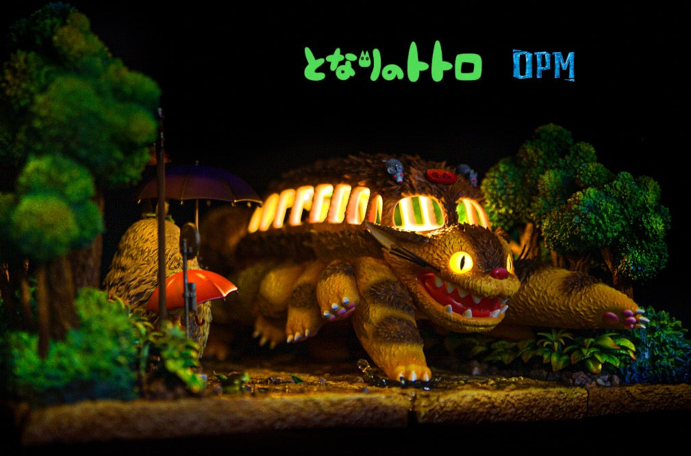 OPM STUDIO – HAYAO MIYAZAKI SMALL SCENE SERIES 4. MY NEIGHBOR TOTORO, CATBUS BUS STOP [IN STOCK]