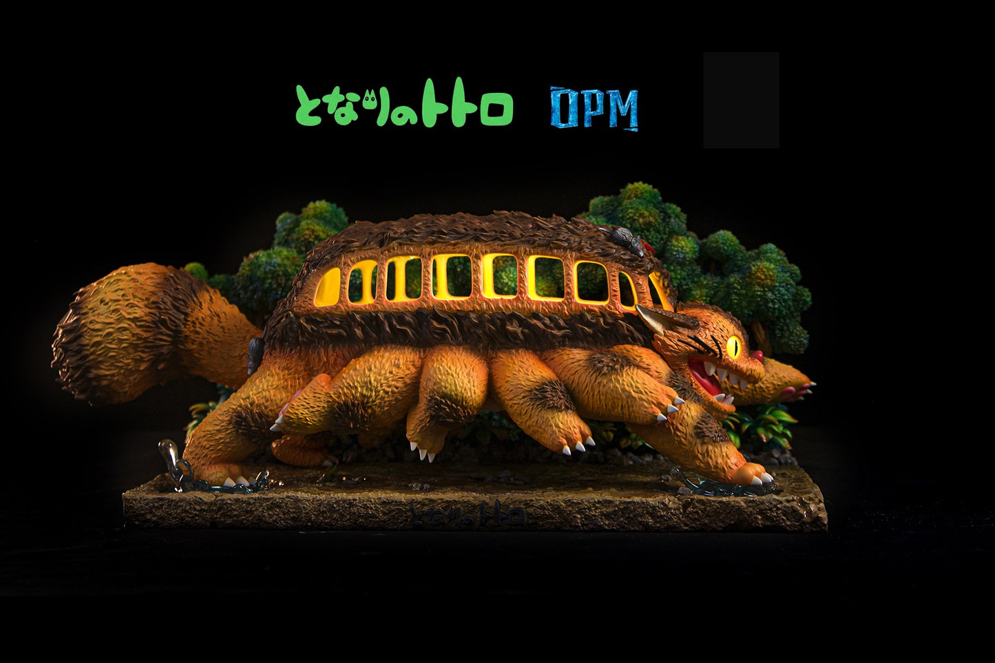 OPM STUDIO – HAYAO MIYAZAKI SMALL SCENE SERIES 4. MY NEIGHBOR TOTORO, CATBUS BUS STOP [IN STOCK]