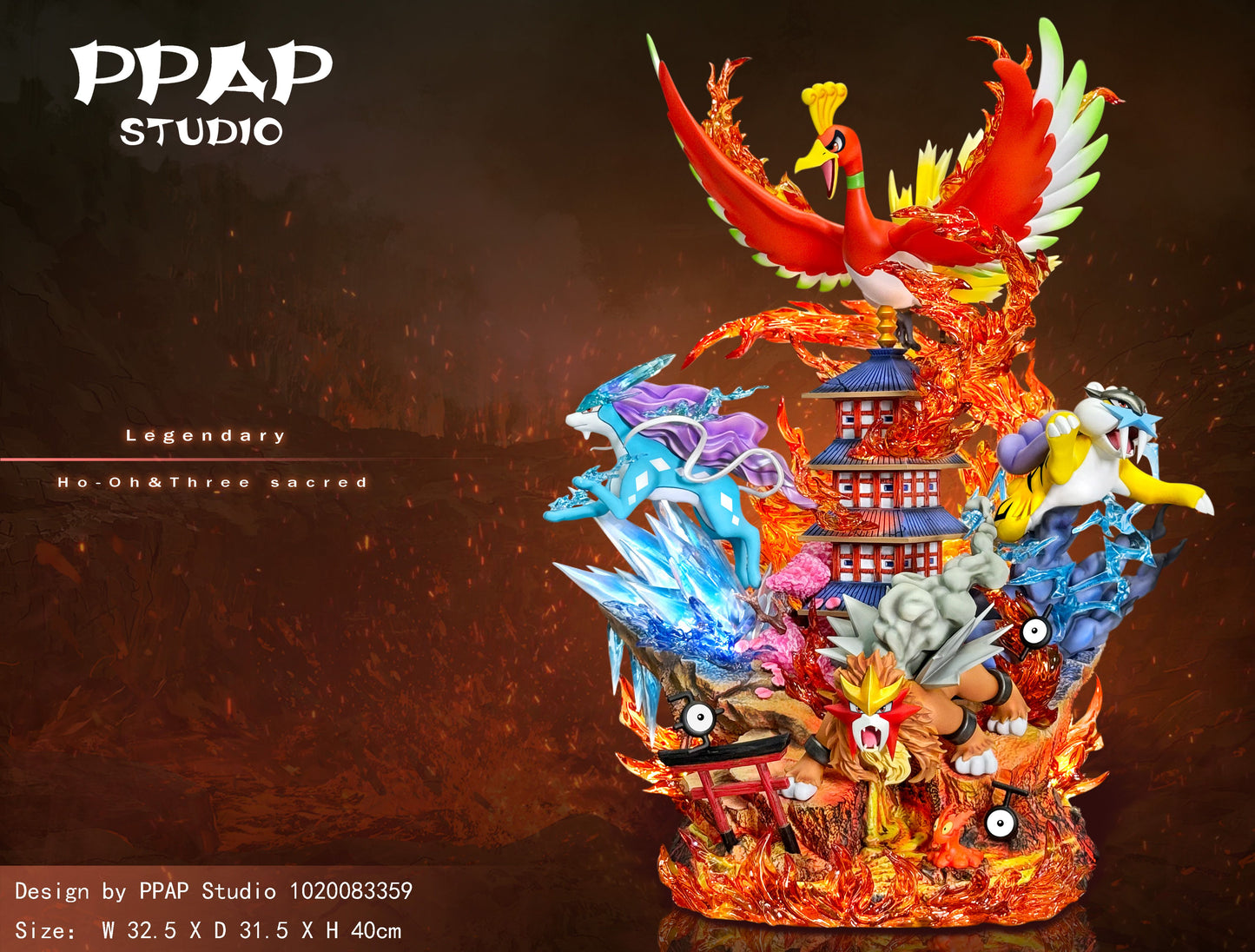 PPAP STUDIO – POKEMON: LEGENDARY SERIES 3. LEGENDARY BEASTS, HO-OH, RAIKOU, ENTEI AND SUICUNE [IN STOCK]