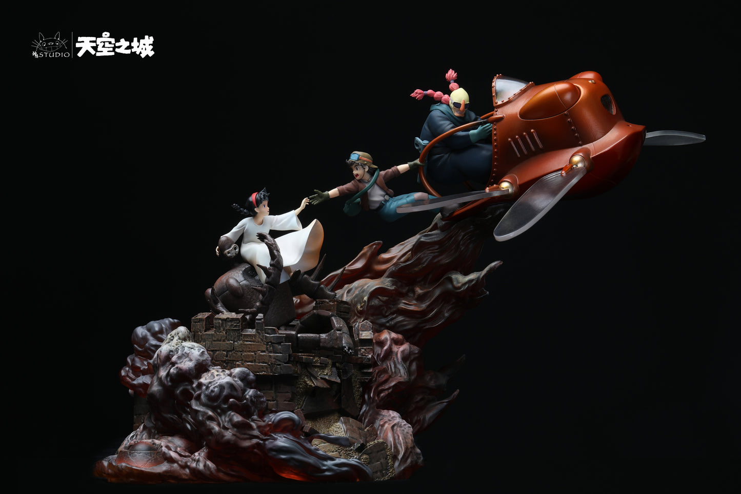 SHEN YIN STUDIO – CASTLE IN THE SKY: STOP-MOTION MEMORIES SERIES, PAZU RESCUING SHEETA [IN STOCK]