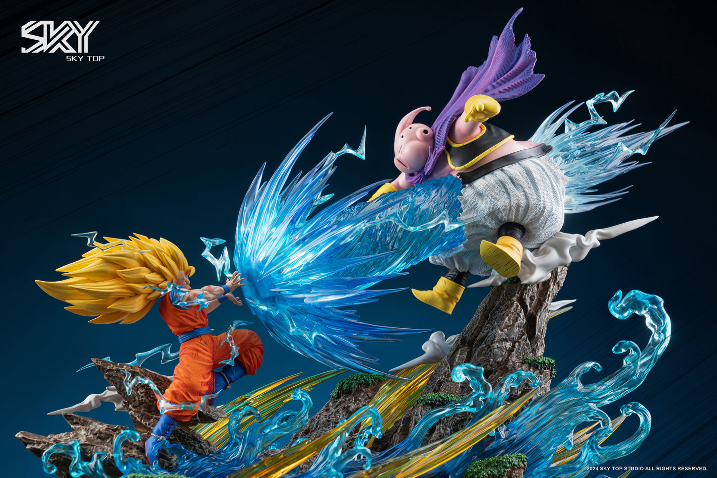 SKY TOP STUDIO – DRAGON BALL Z: CLASSIC BATTLE SCENE SERIES, SSJ3 GOKU VS MAJIN BUU [IN STOCK]