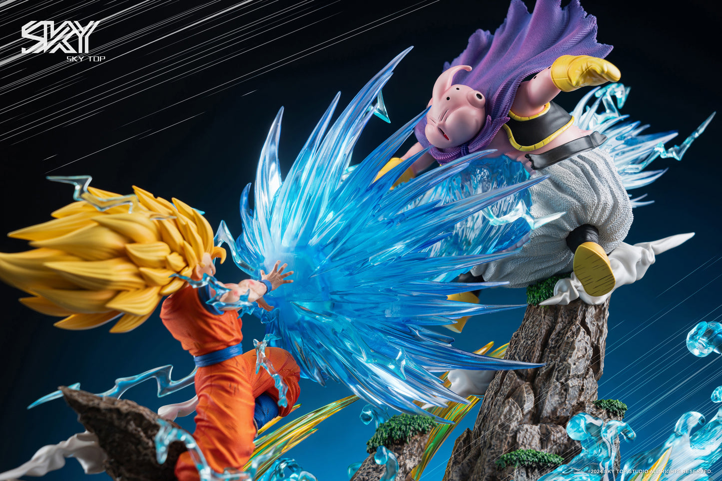 SKY TOP STUDIO – DRAGON BALL Z: CLASSIC BATTLE SCENE SERIES, SSJ3 GOKU VS MAJIN BUU [IN STOCK]