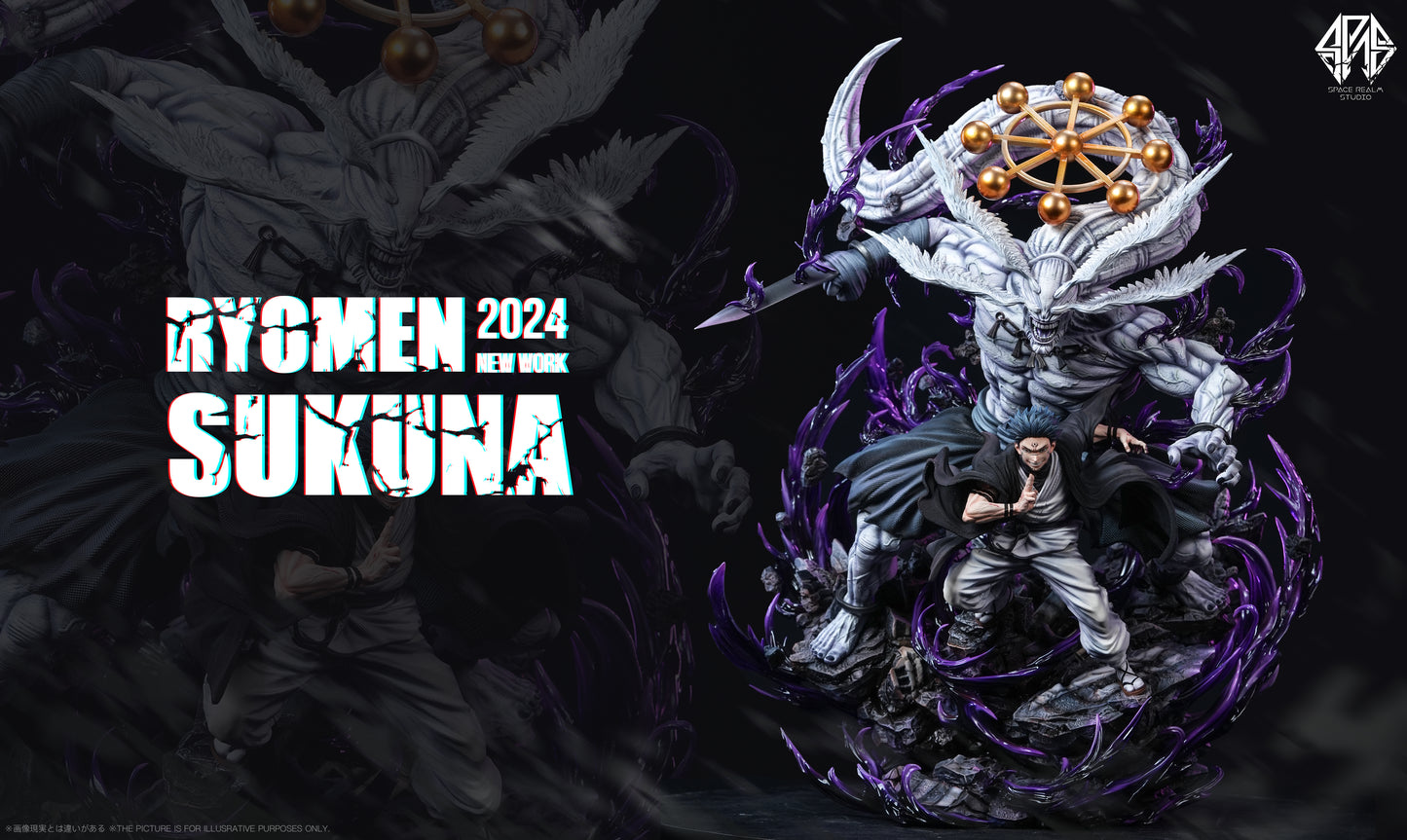 SPACE REALM STUDIO – JUJUTSU KAISEN: SSS LEVEL STATUE SERIES 1. MEGUMI AND SUKUNA [PRE-ORDER]