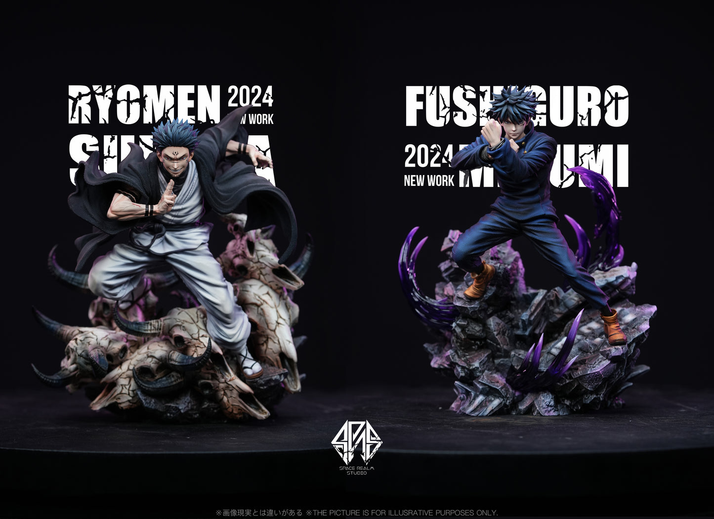 SPACE REALM STUDIO – JUJUTSU KAISEN: SSS LEVEL STATUE SERIES 1. MEGUMI AND SUKUNA [PRE-ORDER]