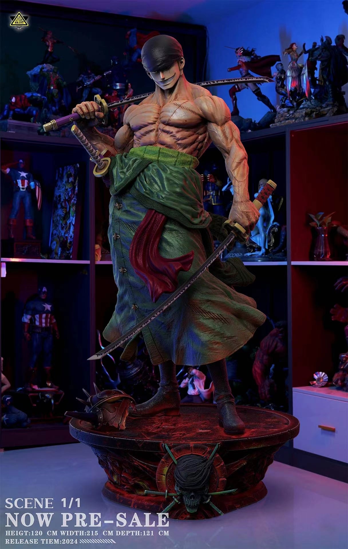 SUPER BOMB STUDIO – ONE PIECE: RORONOA ZORO 1/1 [PRE-ORDER]