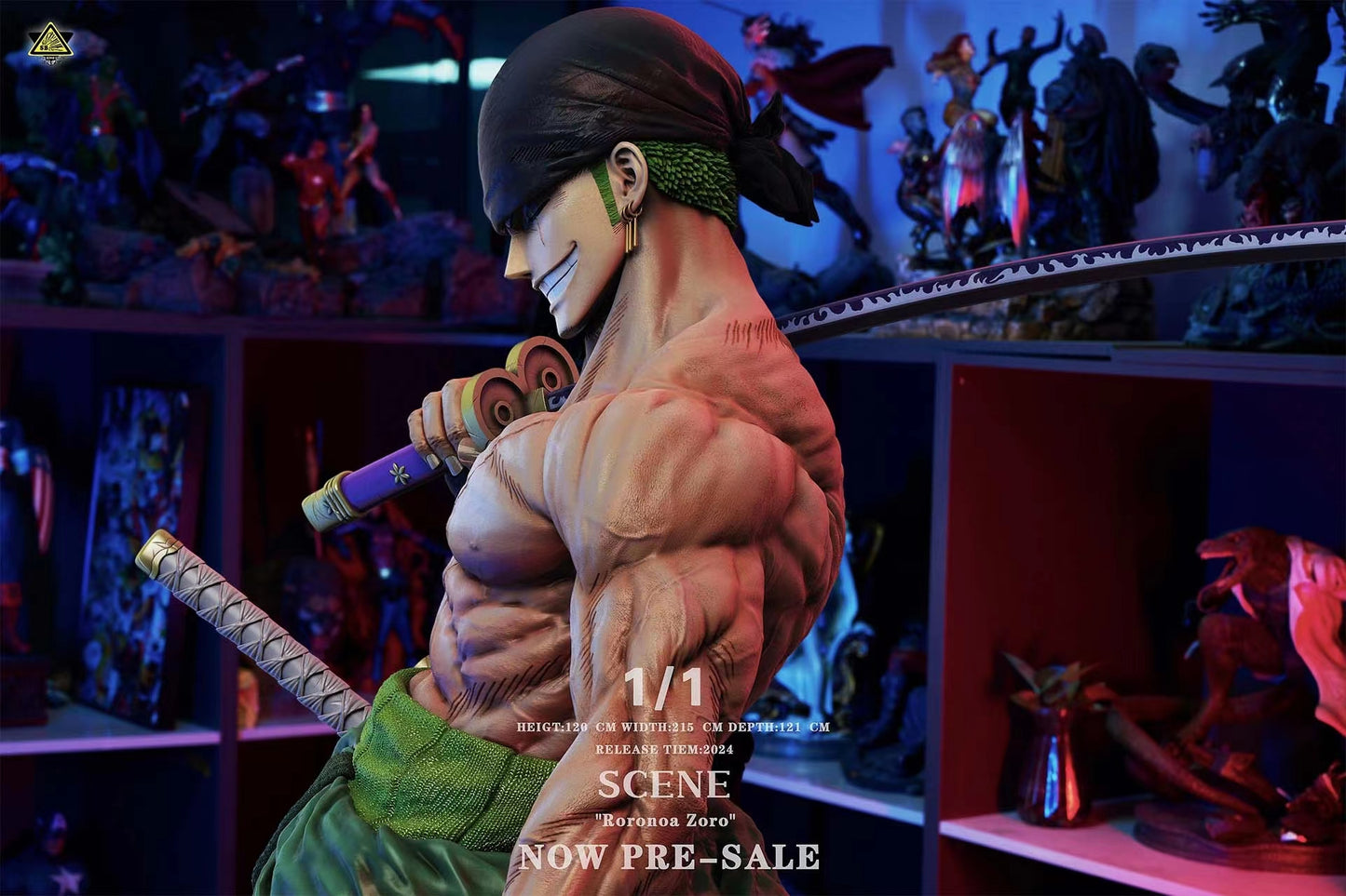 SUPER BOMB STUDIO – ONE PIECE: RORONOA ZORO 1/1 [PRE-ORDER]