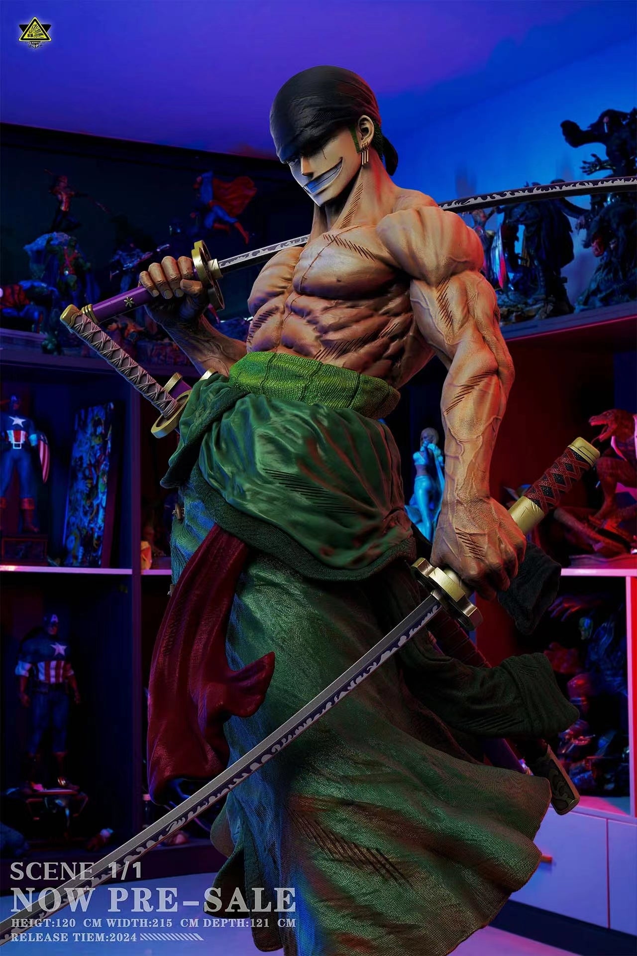 SUPER BOMB STUDIO – ONE PIECE: RORONOA ZORO 1/1 [PRE-ORDER]