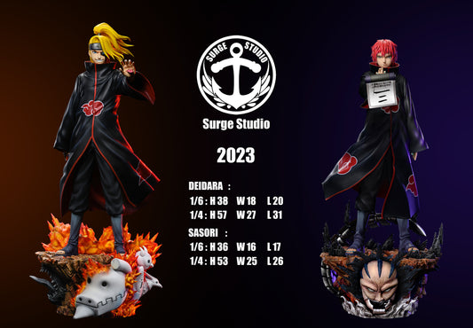 SURGE STUDIO – NARUTO: AKATSUKI STANDING SERIES, DEIDARA AND SASORI [IN STOCK]