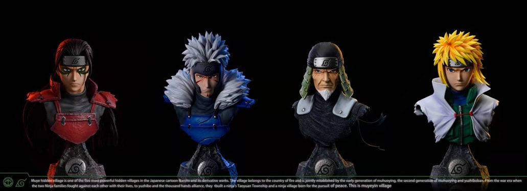 SURGE STUDIO – NARUTO: HOKAGE BUST SERIES 3. HIRUZEN AND 4. MINATO [IN STOCK]