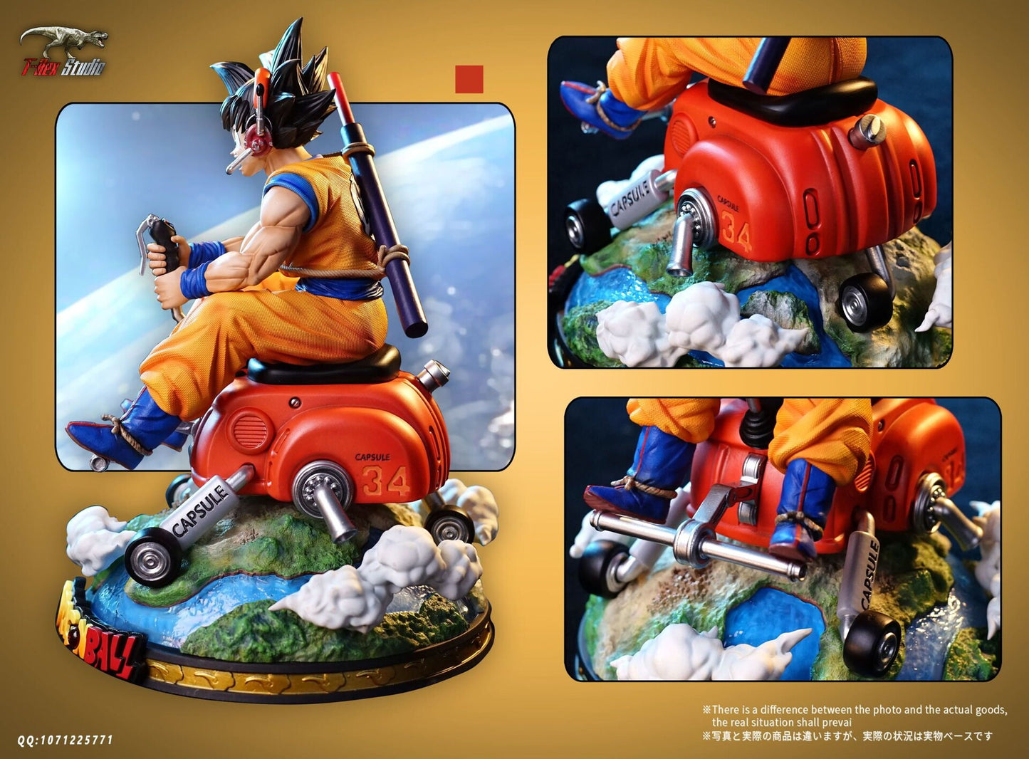 T-REX STUDIO – DRAGON BALL Z: MOTORCYLE SERIES, MOTORCYCLE GOKU [PRE-ORDER]