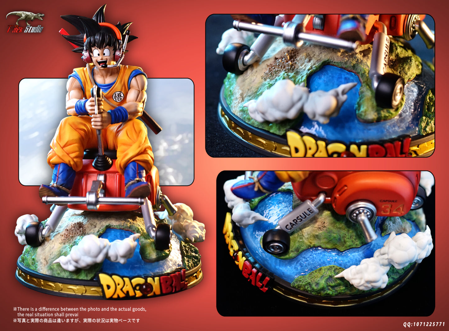 T-REX STUDIO – DRAGON BALL Z: MOTORCYLE SERIES, MOTORCYCLE GOKU [PRE-ORDER]