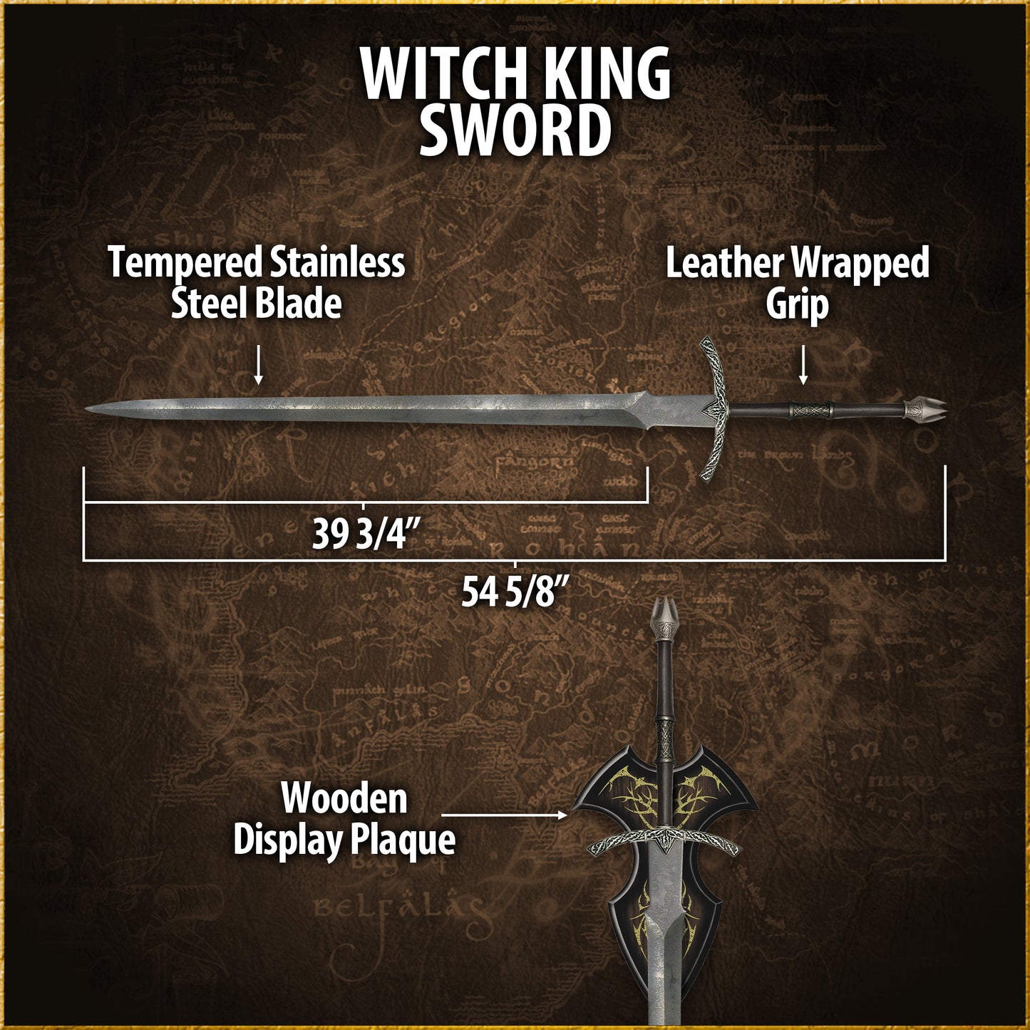 UNITED CUTLERY – LORD OF THE RINGS: SWORD OF THE WITCH KING (UC1266)