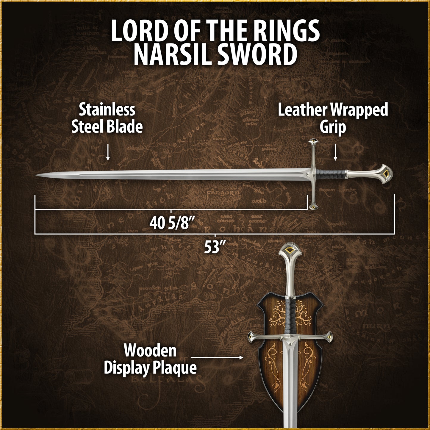 UNITED CUTLERY – LORD OF THE RINGS: SWORD OF NARSIL (UC1267)