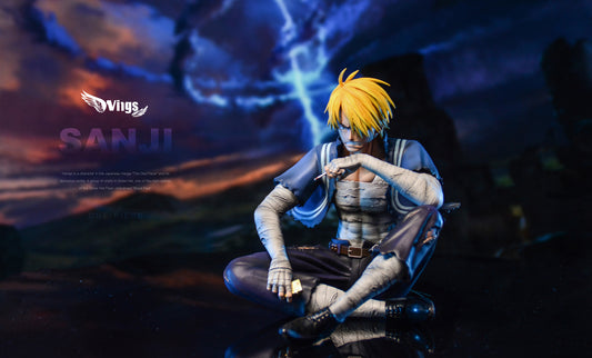 WINGS STUDIO – ONE PIECE: SITTING POSE SERIES 2. BATTLE DAMAGED SANJI [IN STOCK]