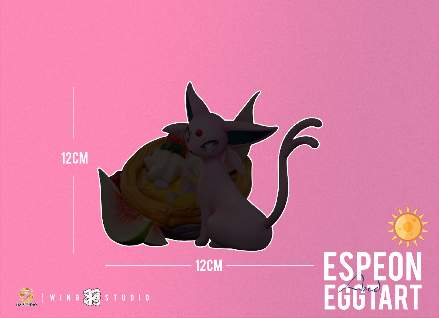 WING x HZ STUDIO – POKEMON: DESSERT SERIES 09. ESPEON EGG TART [IN STOCK]