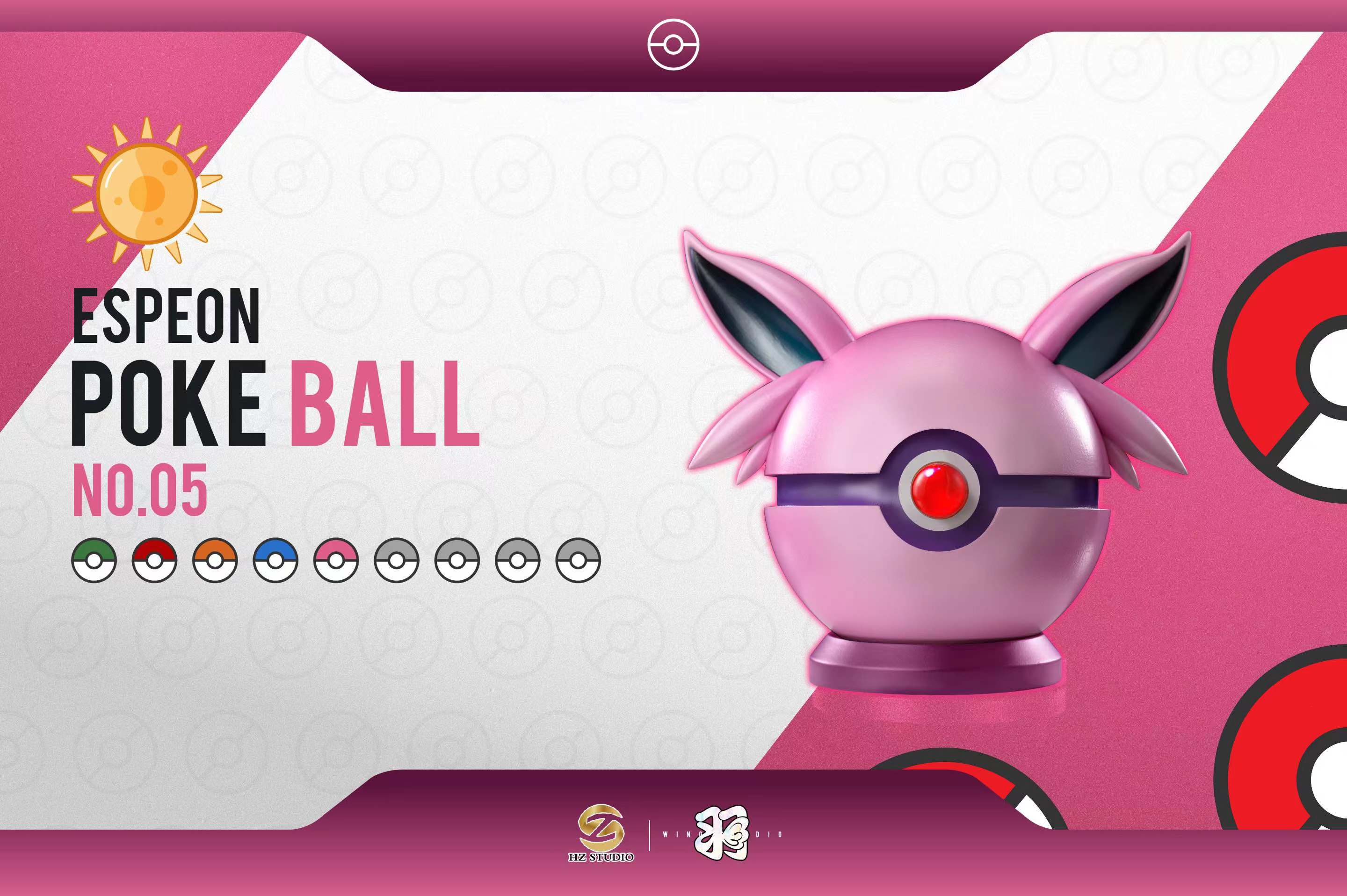 WING x HZ STUDIO – POKEMON: EEVEE POKE BALL SERIES 05. ESPEON POKE BAL ...