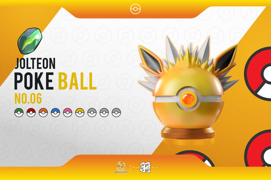 WING x HZ STUDIO – POKEMON: EEVEE POKE BALL SERIES 06. JOLTEON POKE BALL [IN STOCK]