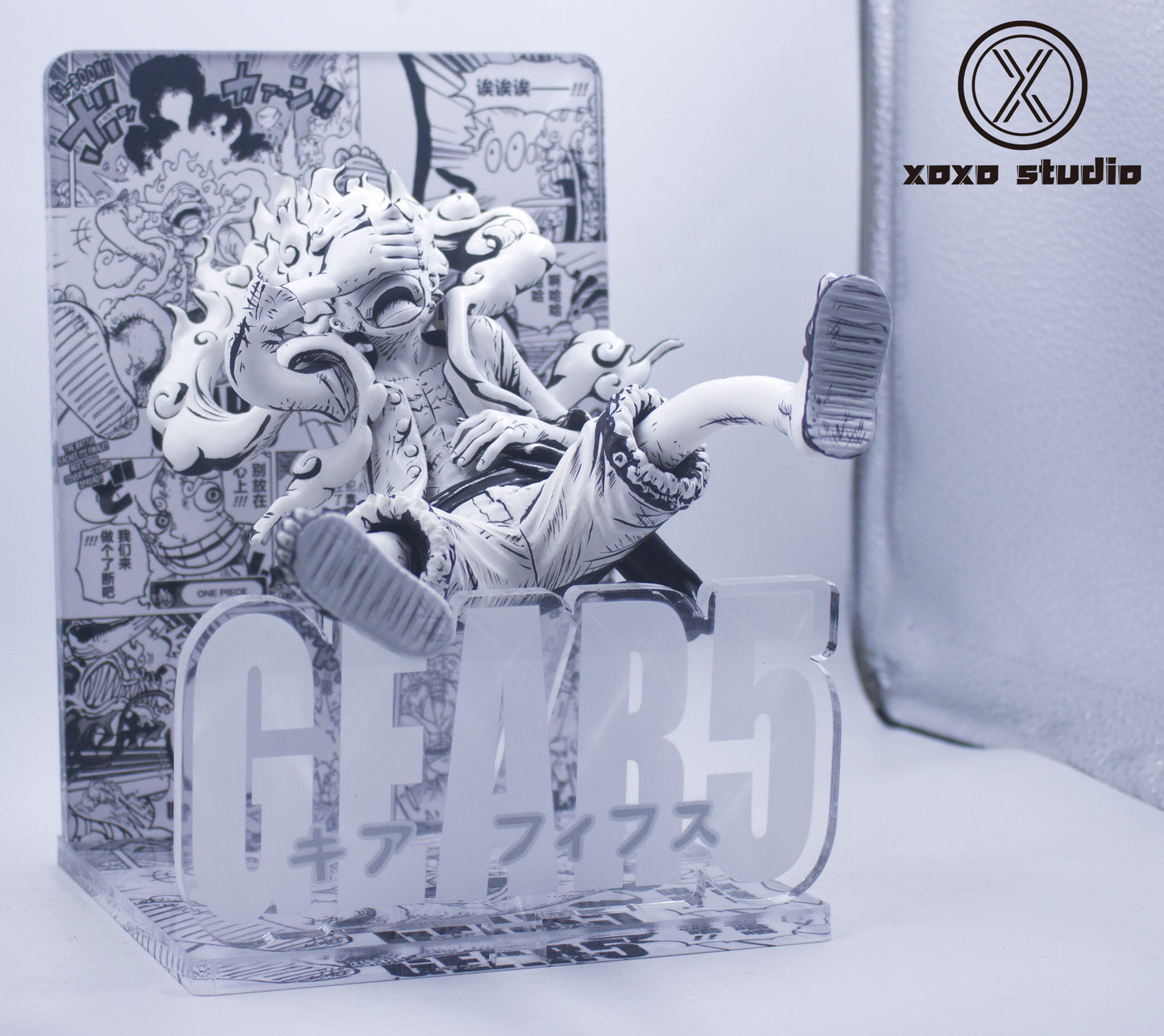 XOXO STUDIO – ONE PIECE: BLACK AND WHITE MANGA SERIES, NIKA LUFFY [IN STOCK]