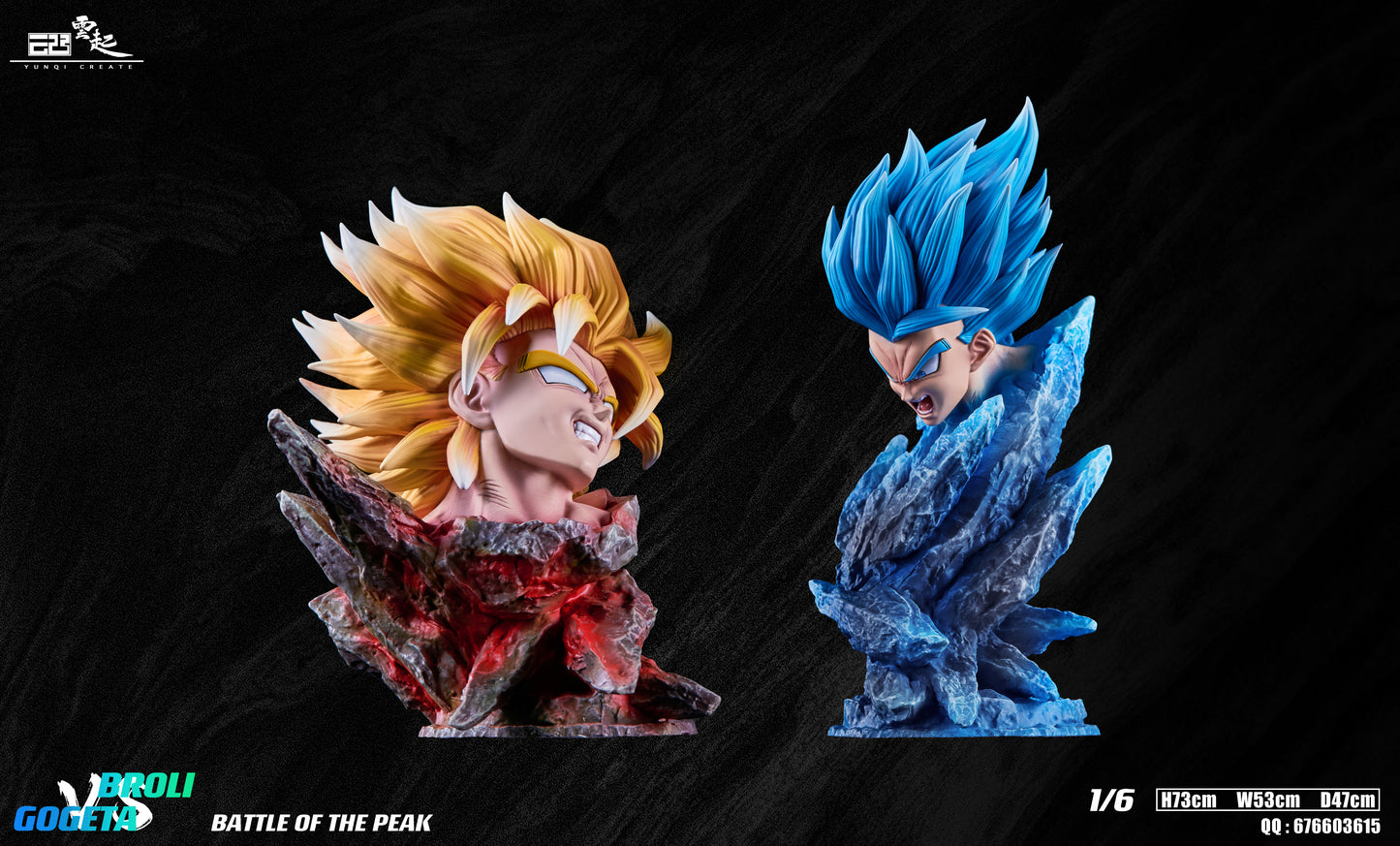 YUNQI STUDIO – DRAGON BALL Z: NO.9 BATTLE OF THE PEAK, BROLY VS GOGETA [SOLD OUT]