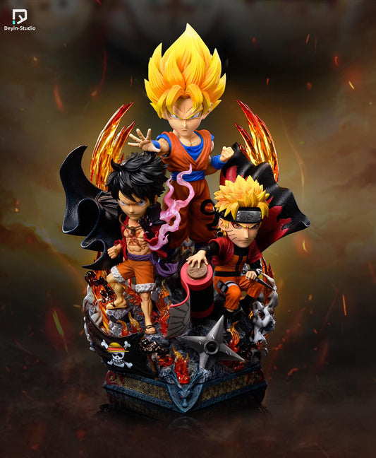 DEYIN STUDIO – THE BIG THREE, LUFFY, NARUTO AND GOKU [IN STOCK]